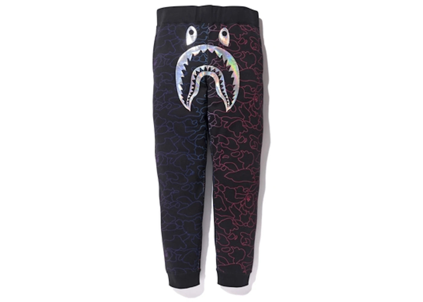 BAPE Pencil Camo Shark Slim Sweatpants Black