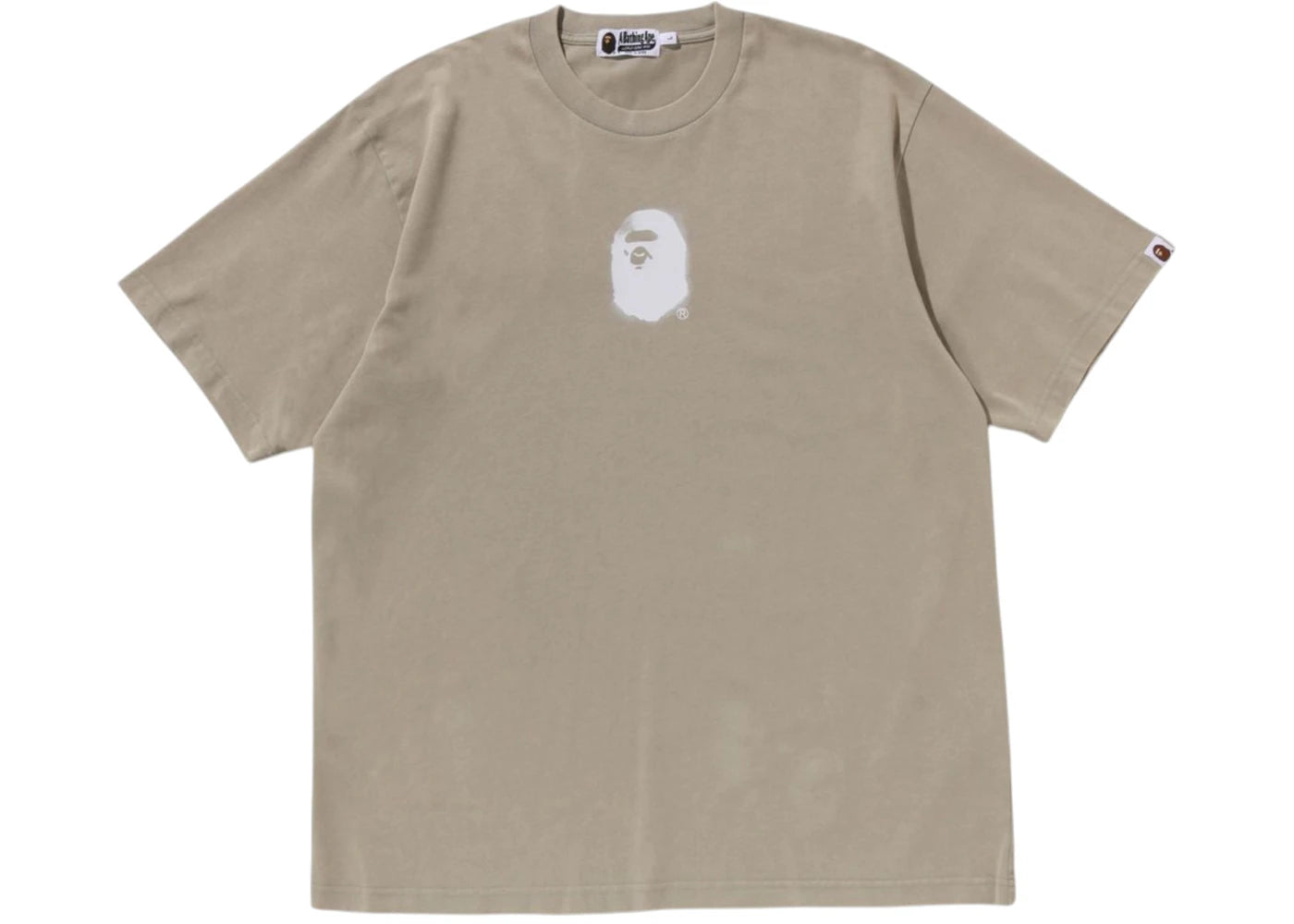 BAPE Pigment Print Ape Head Relaxed Fit Tee Olivedrab