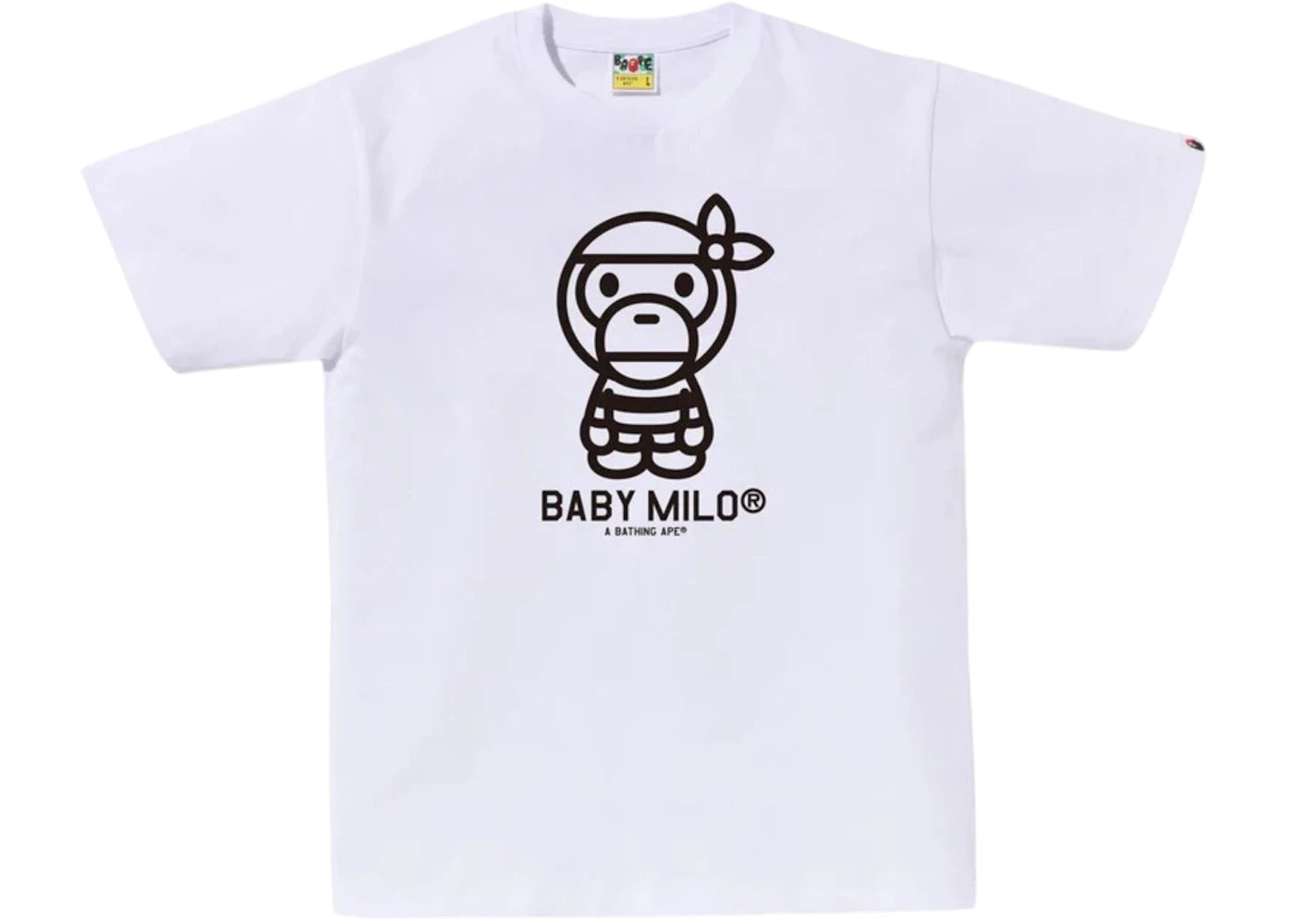 BAPE Pirate Baby Milo Tee White