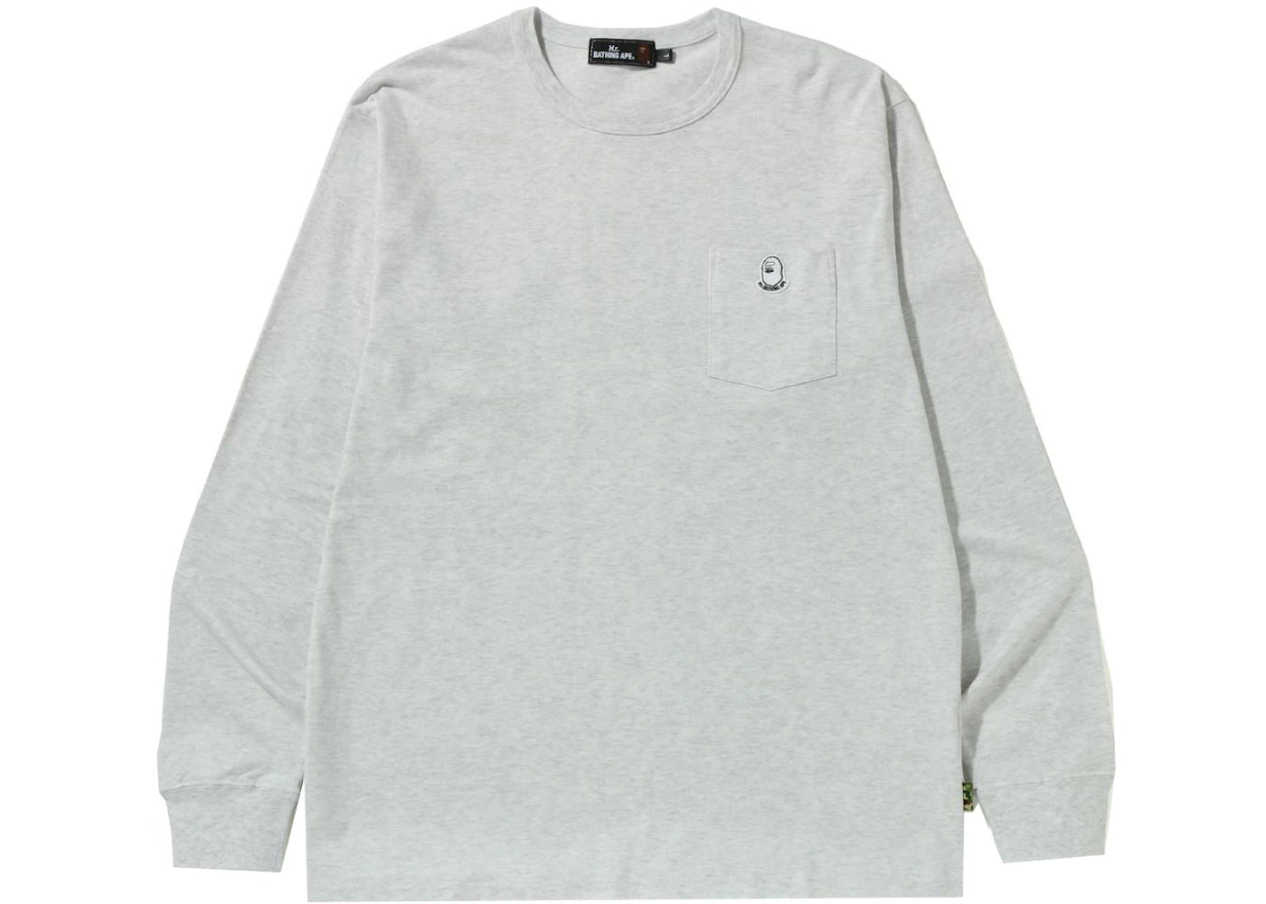 BAPE Pocket Wide Fit L/S Tee Gray