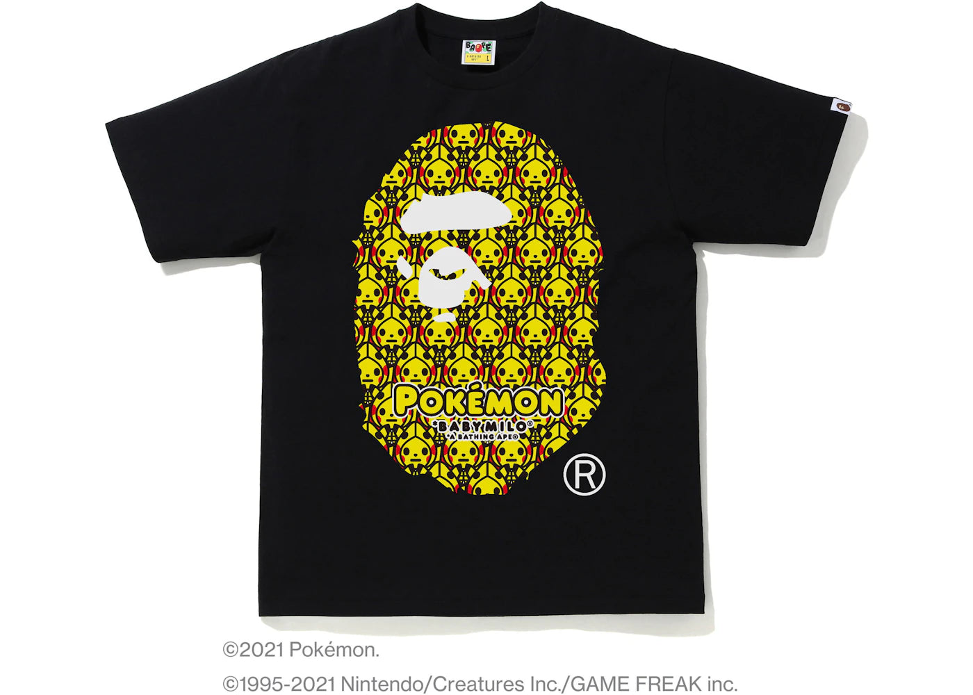 BAPE Pokémon Baby Milo Ape Head #1 Tee Black