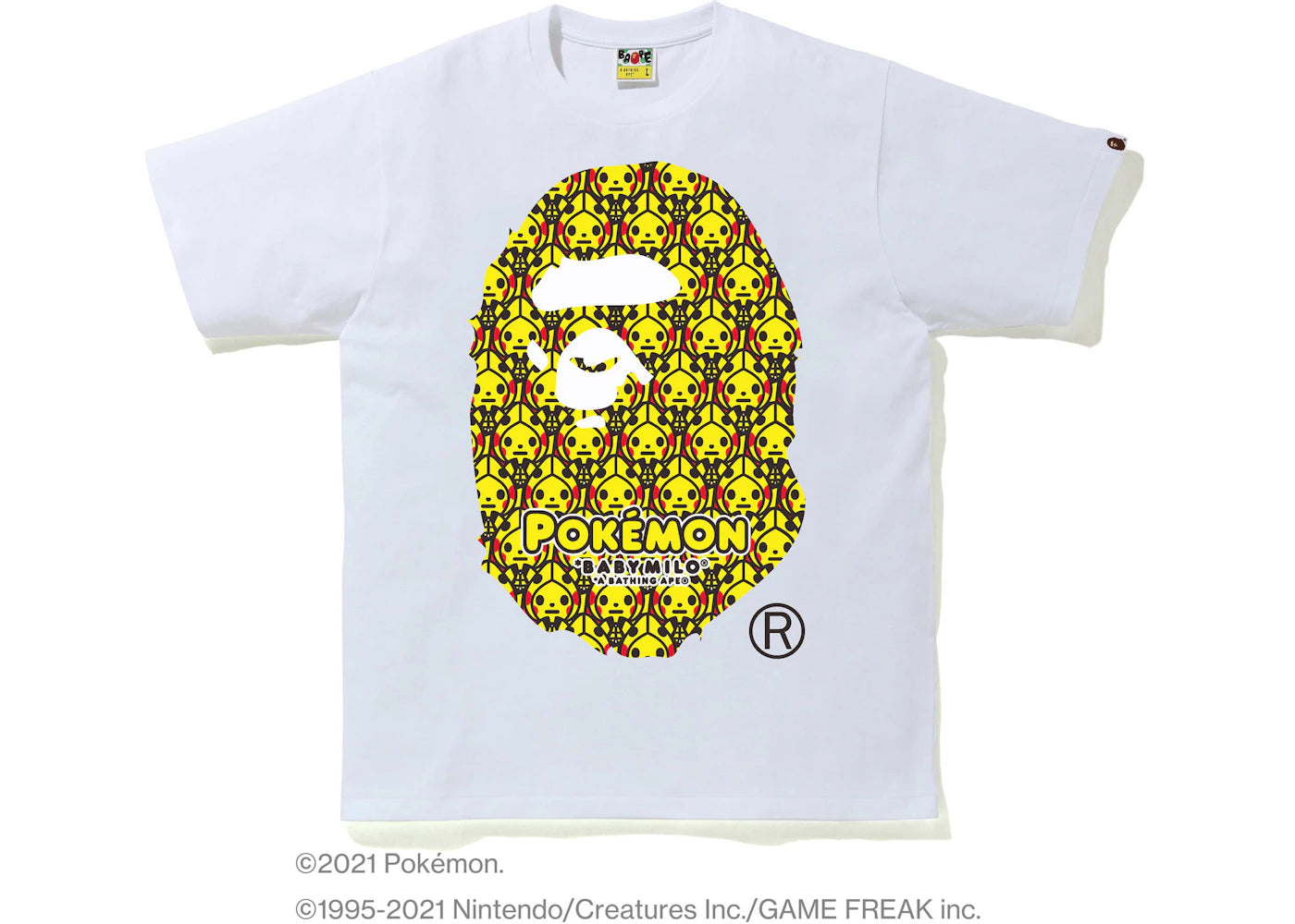 BAPE Pokémon Baby Milo Ape Head #1 Tee White