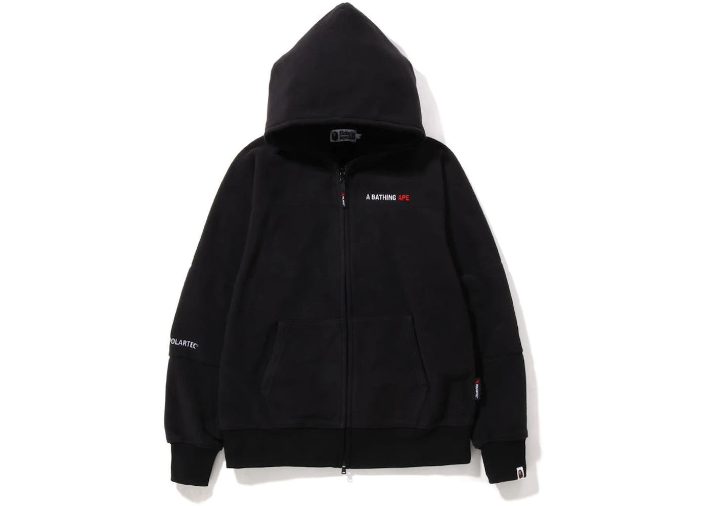 BAPE Polartech Wide Fit Full Zip Hoodie Black