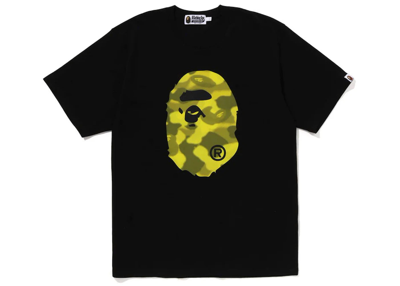 BAPE Radiation Camo Big Ape Head Tee Black