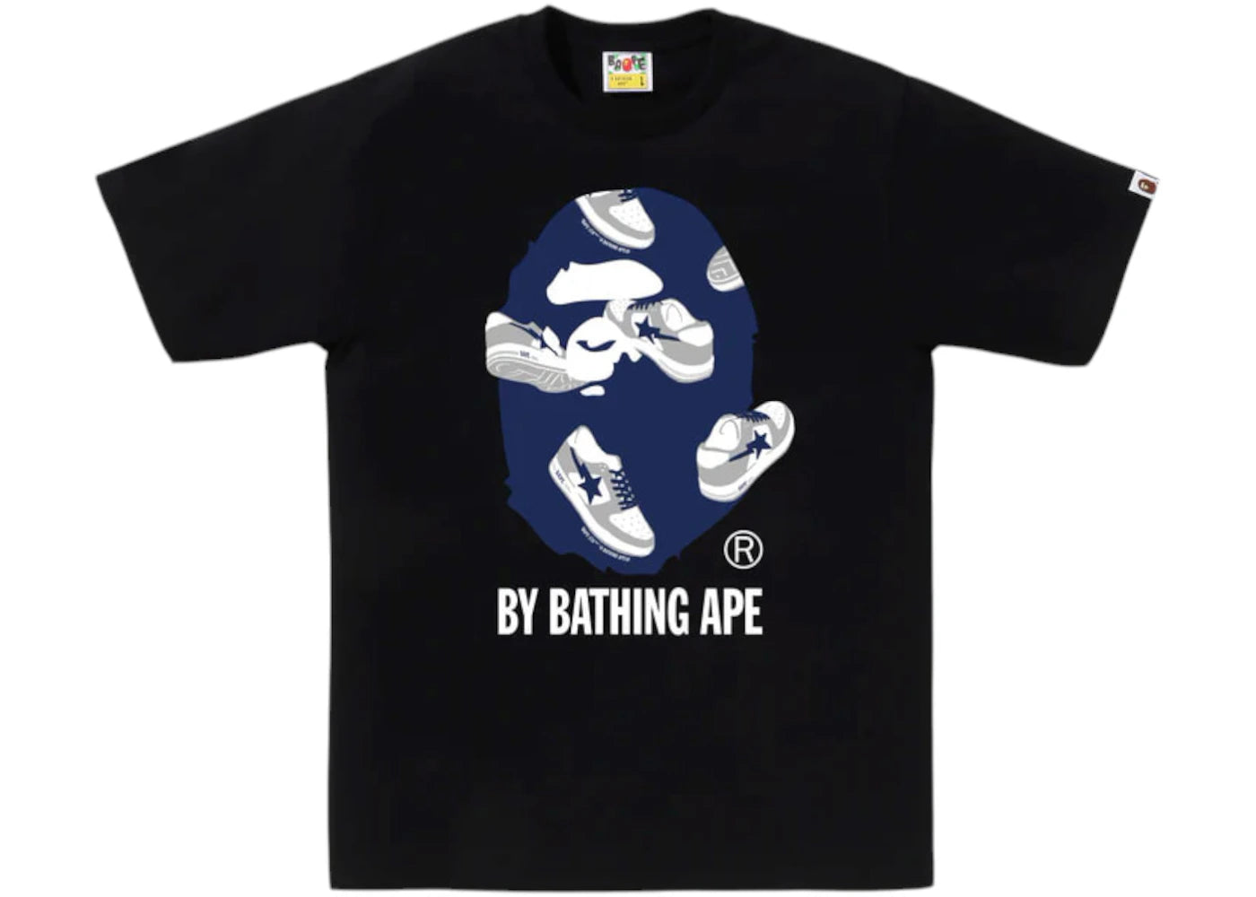BAPE Random Sta By Bathing Ape Bapec Tee Black