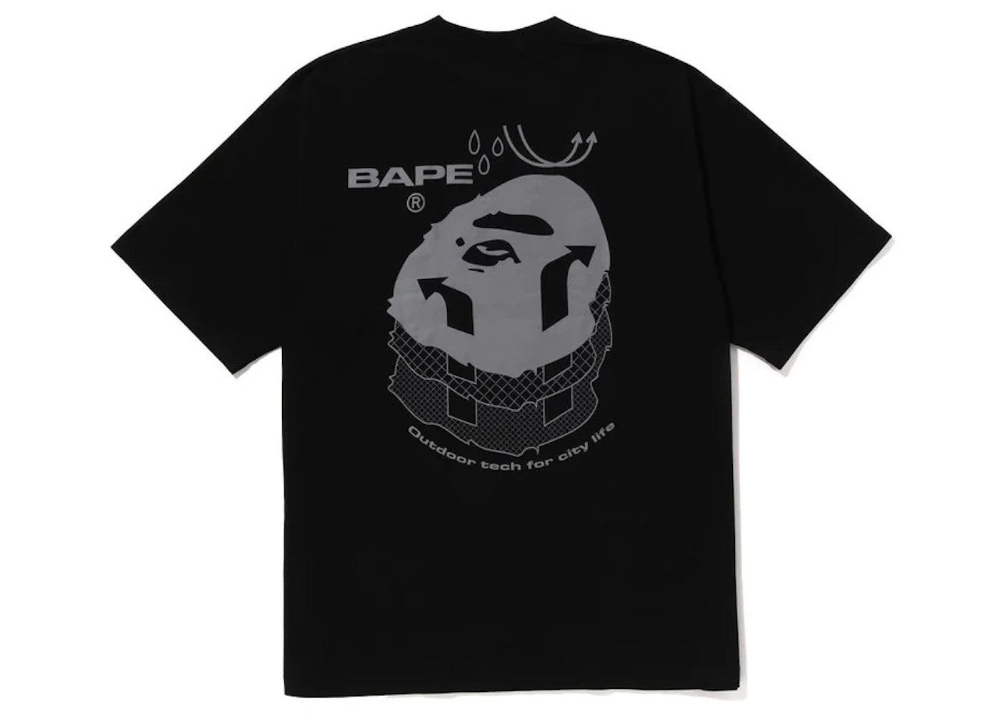 BAPE Reflective Print Tee Black