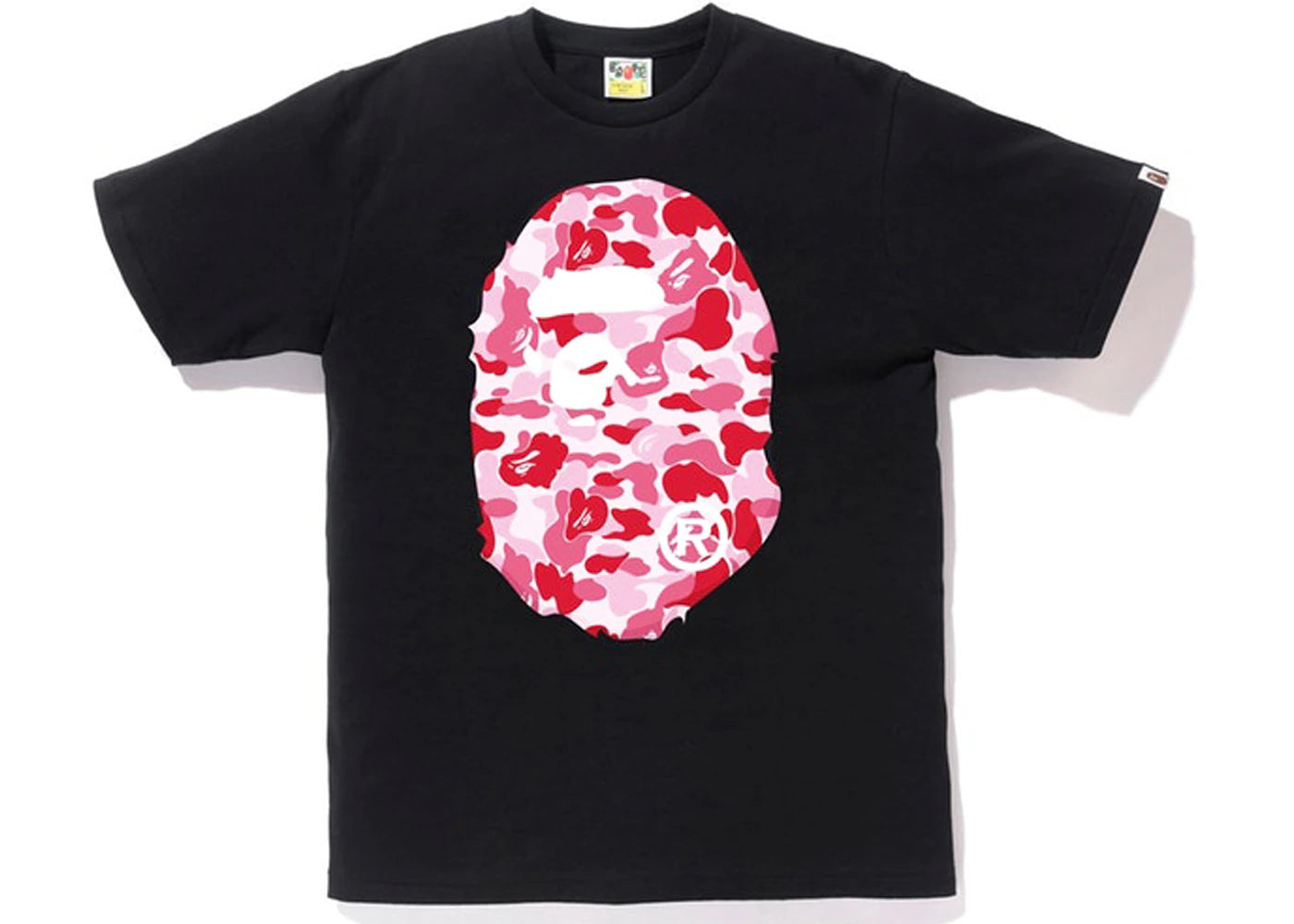 BAPE Reflector ABC Big Ape Head Tee Black/Pink