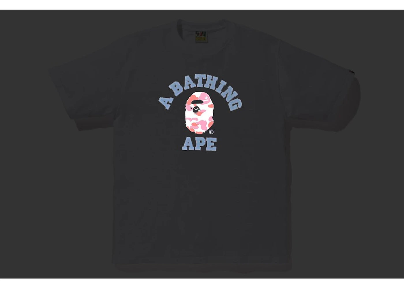 BAPE Reflector ABC College Tee Black/Pink