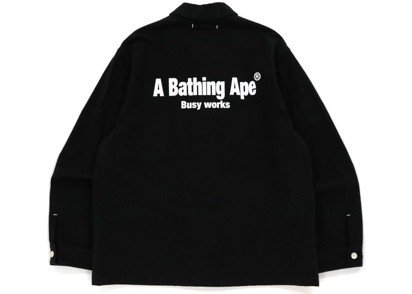 BAPE Relaxed Fit Coverall Jacket Black