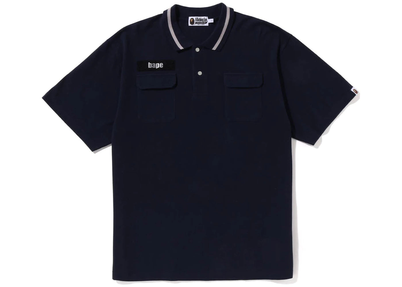 BAPE Relaxed Fit Polo Navy