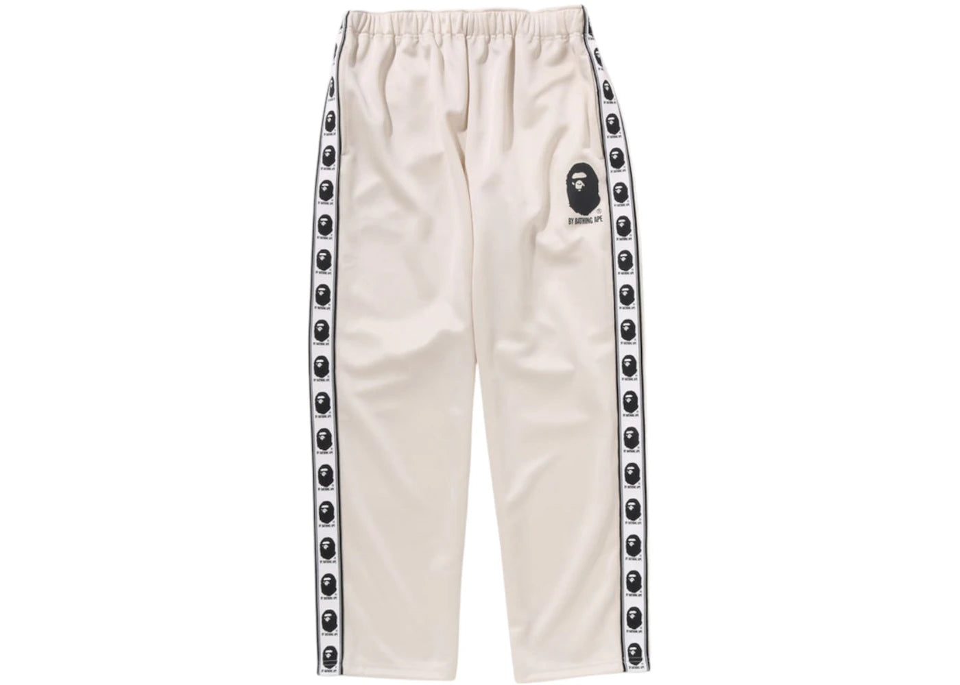 BAPE Relaxed Fit Track Pants Ivory