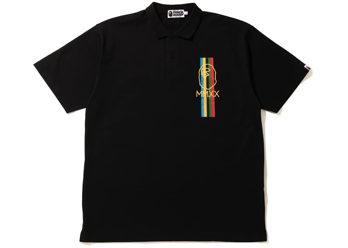 BAPE Relaxed Line Polo Black