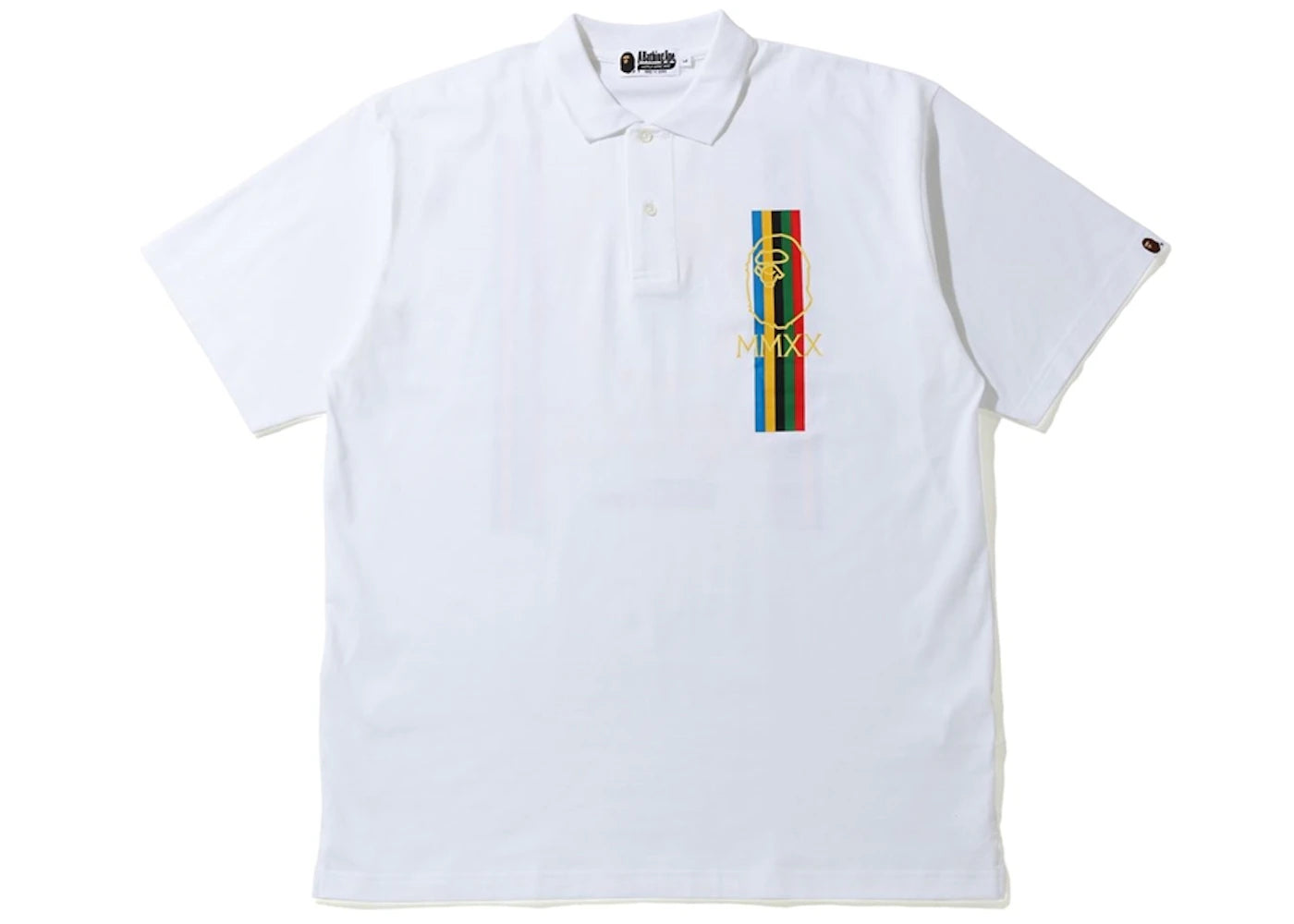 BAPE Relaxed Line Polo White