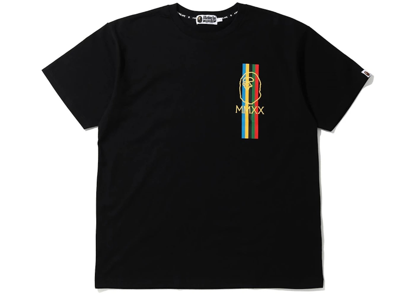 BAPE Relaxed Line Tee Black – Side Kicks