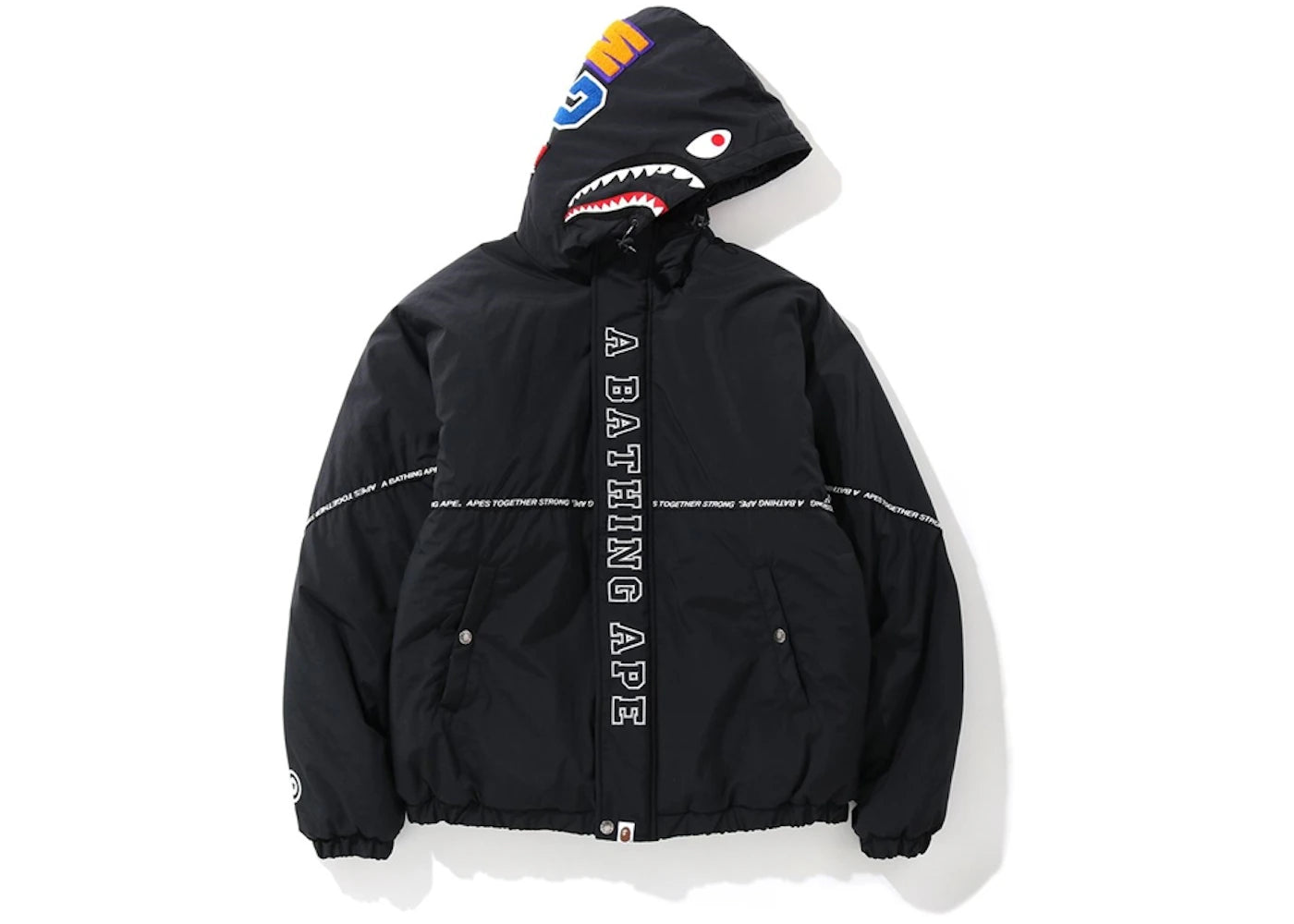 BAPE Relaxed Shark Hoodie Jacket Black