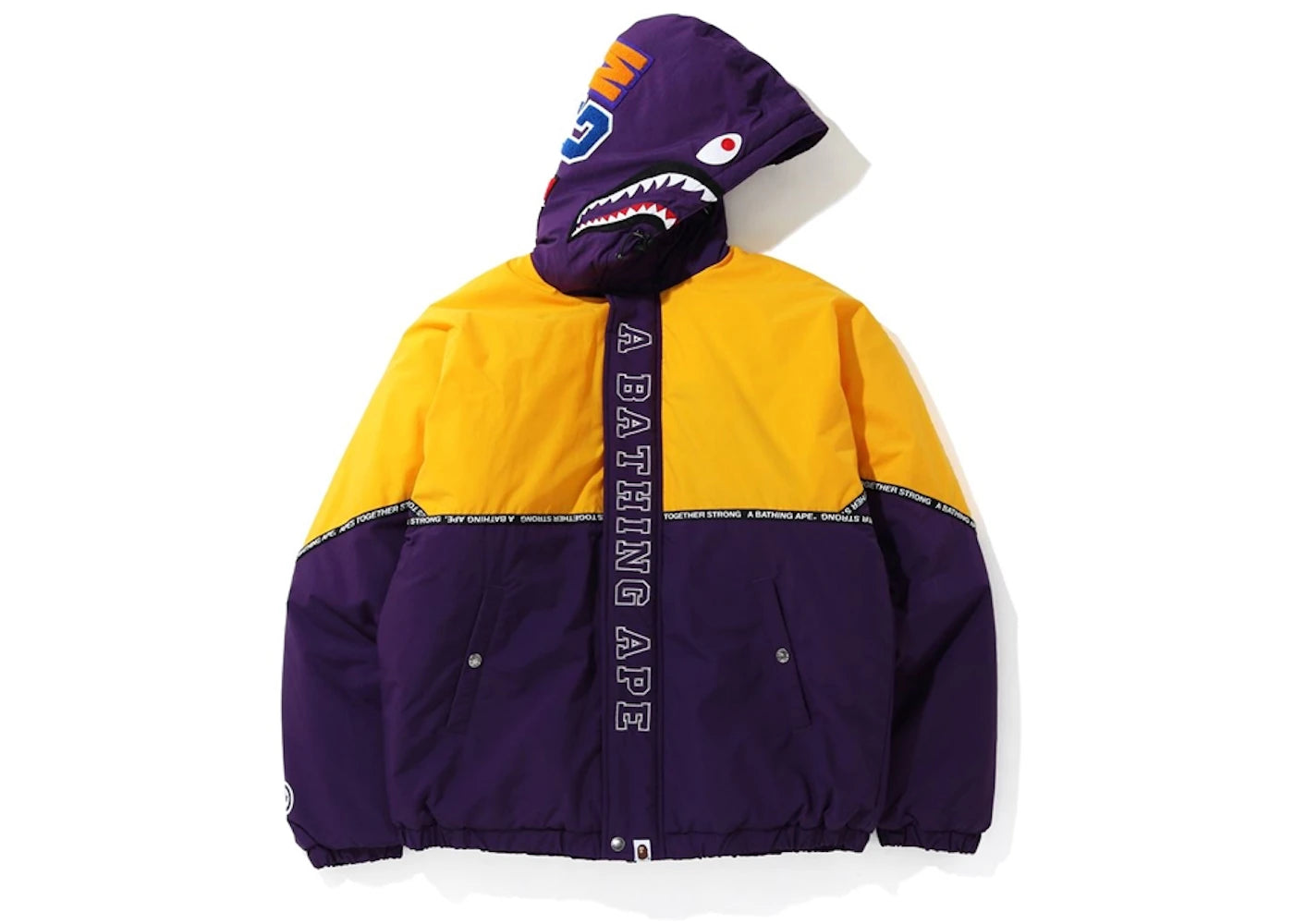 BAPE Relaxed Shark Hoodie Jacket Purple