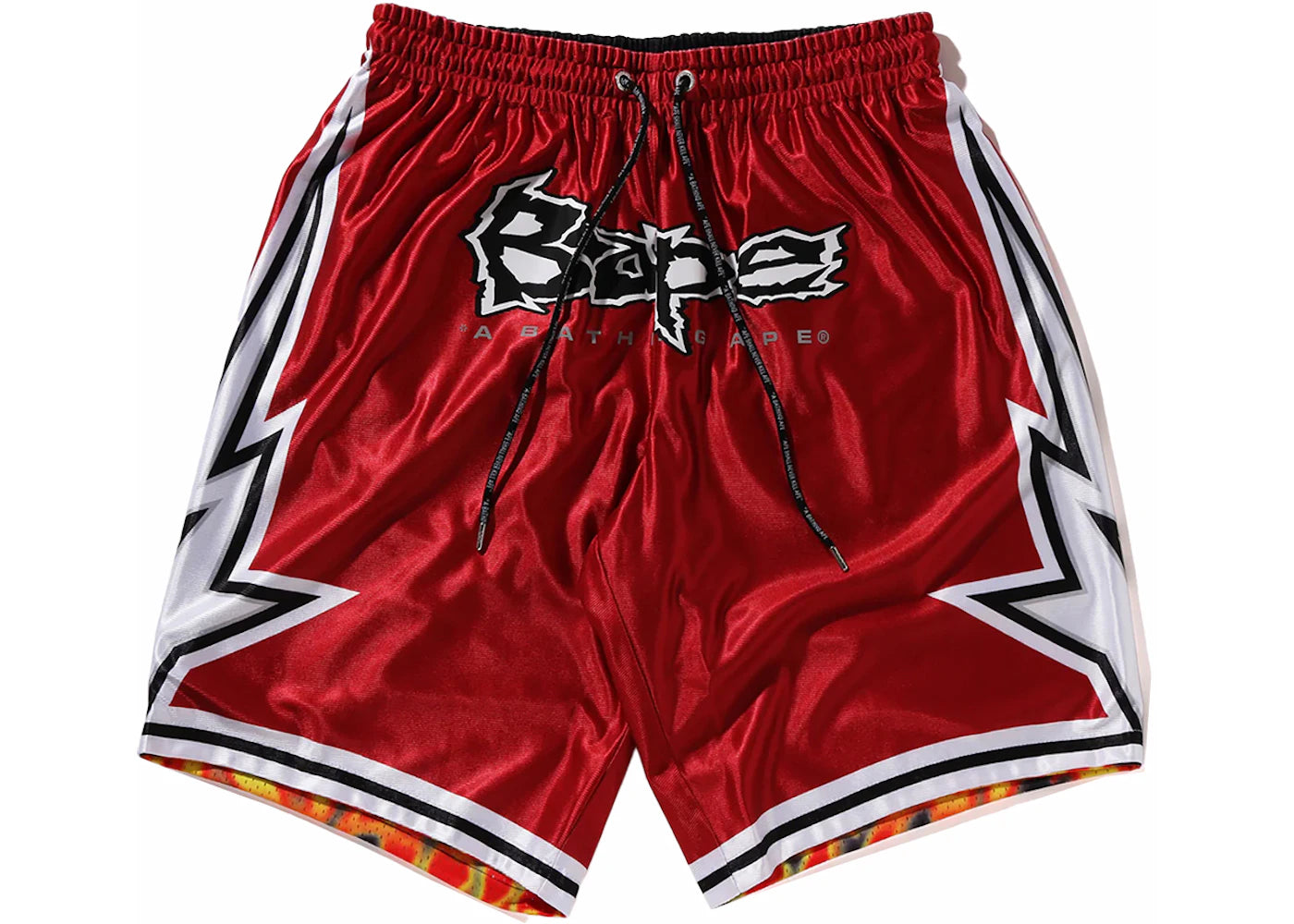 BAPE Reversible Basketball Shorts Red