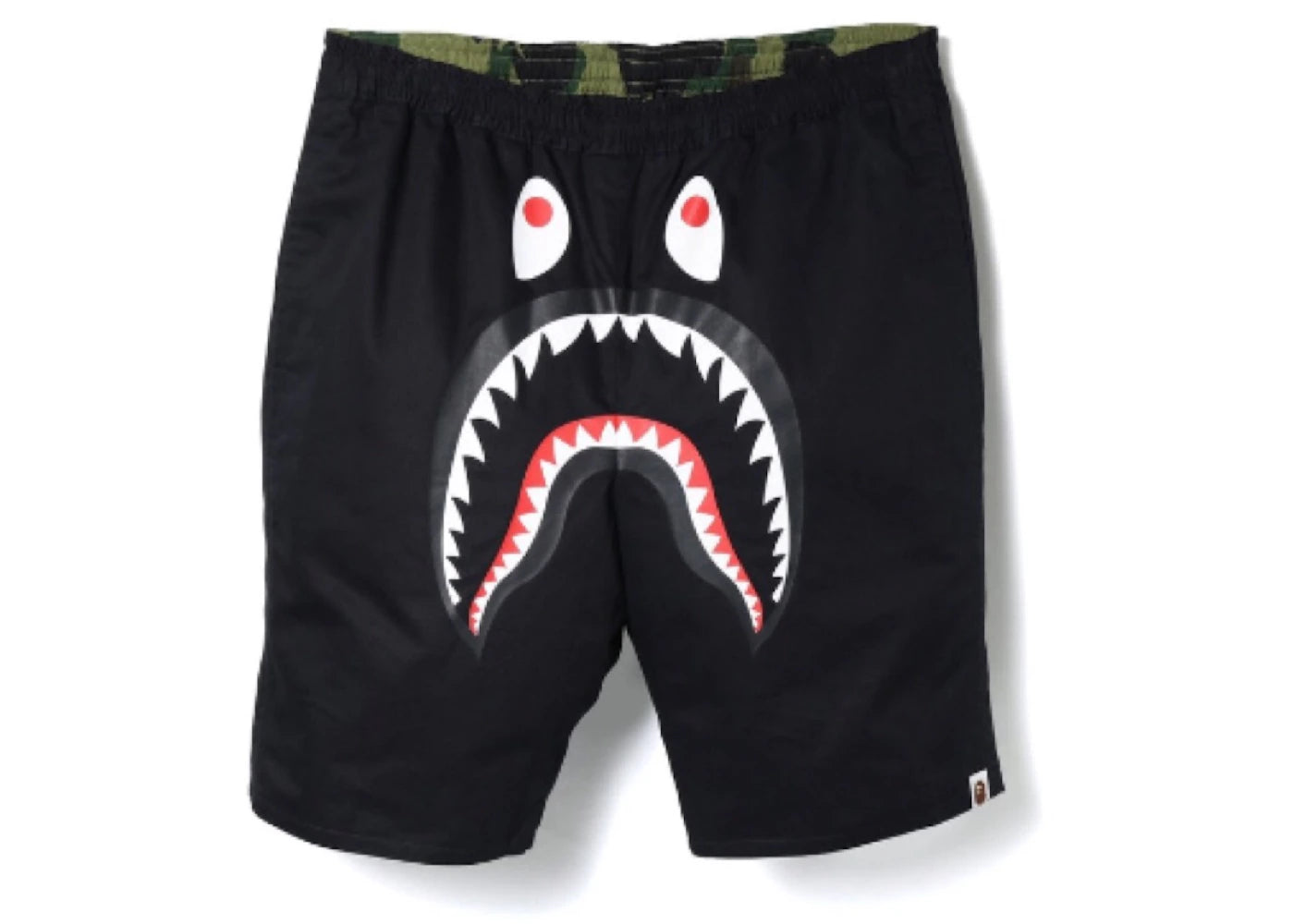 BAPE Reversible Shark Beach Shorts Black/Green