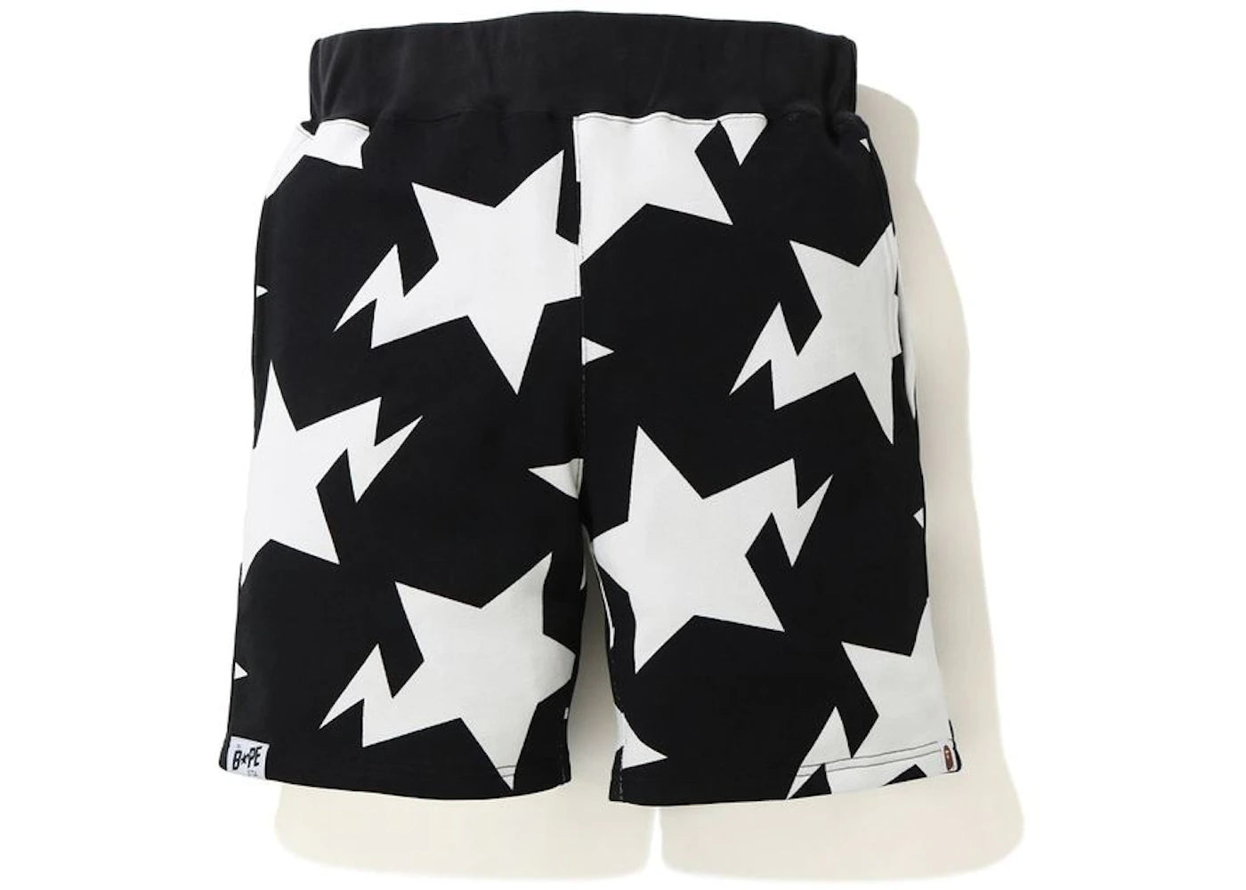 BAPE STA Pattern Sweat Shorts Black/White