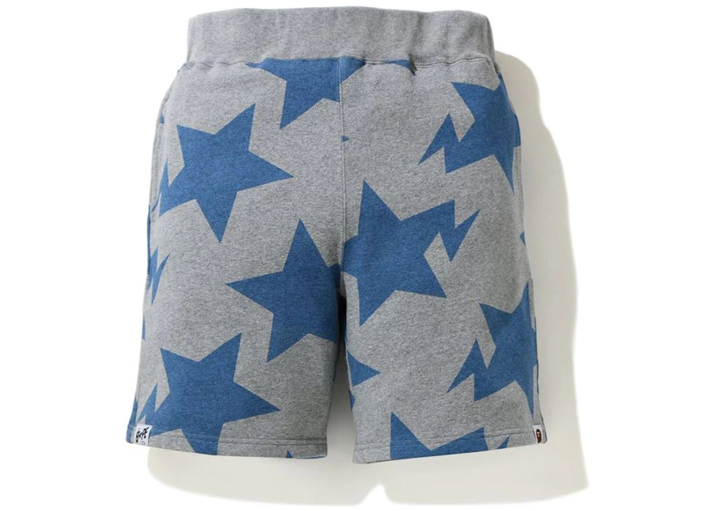 BAPE STA Pattern Sweat Shorts Gray/Blue