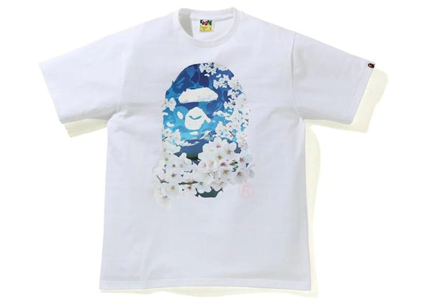 BAPE Sakura Photo Ape Head Tee (SS21) White