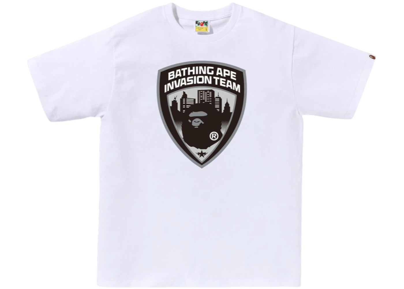BAPE Security Emblem Tee White