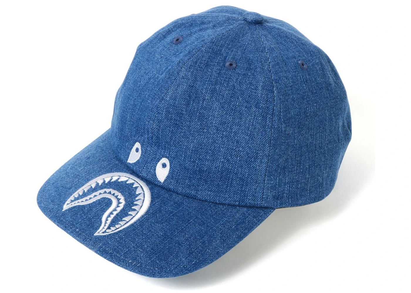 BAPE Shark Denim Panel Cap Light Indigo