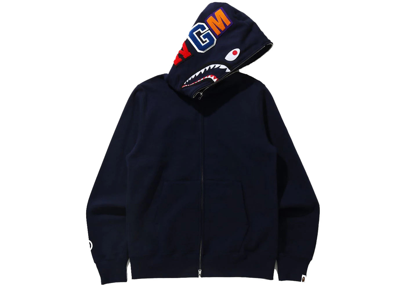 BAPE Shark Full Zip Hoodie (FW21) Navy