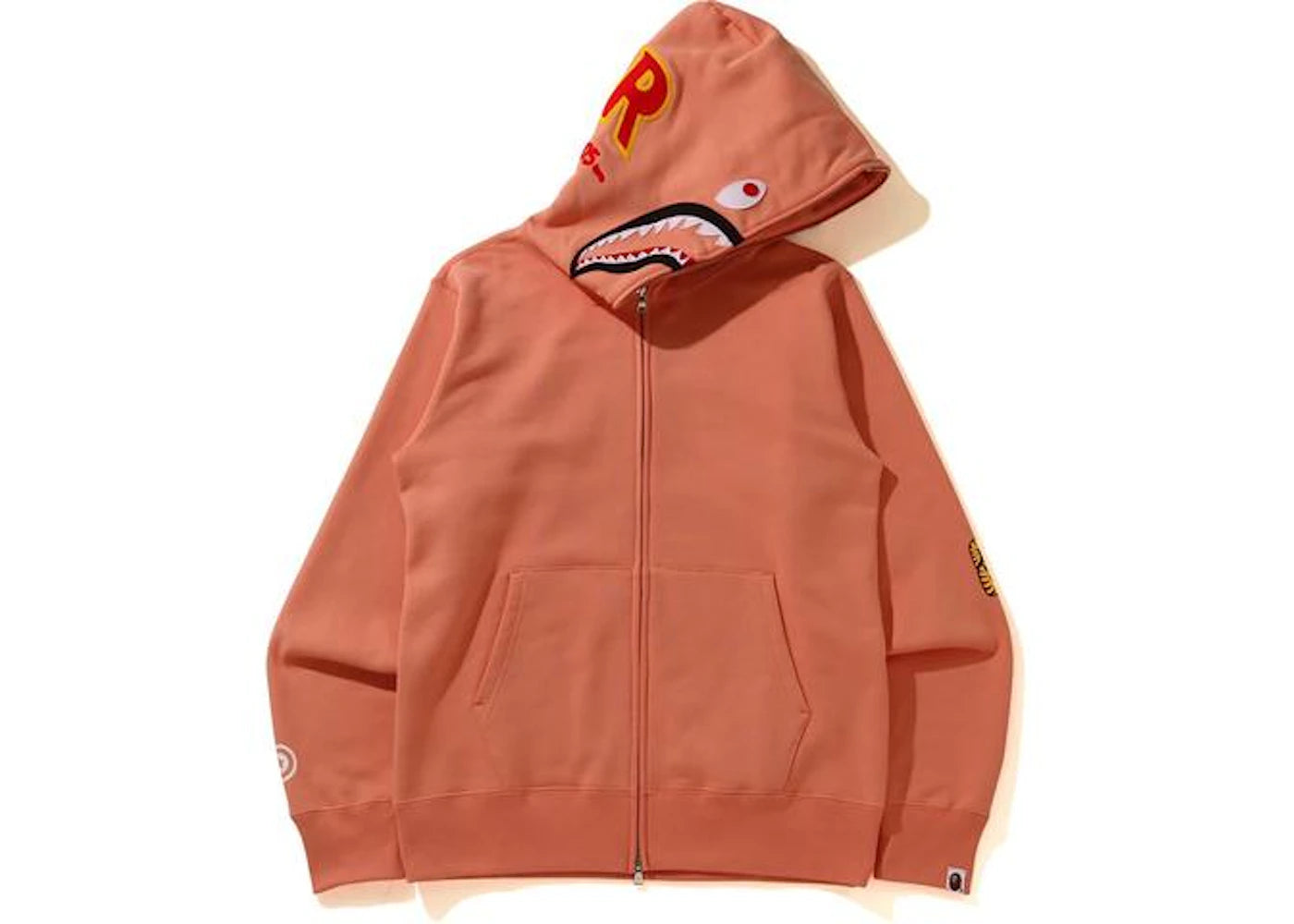 BAPE Shark Full Zip Hoodie Orange