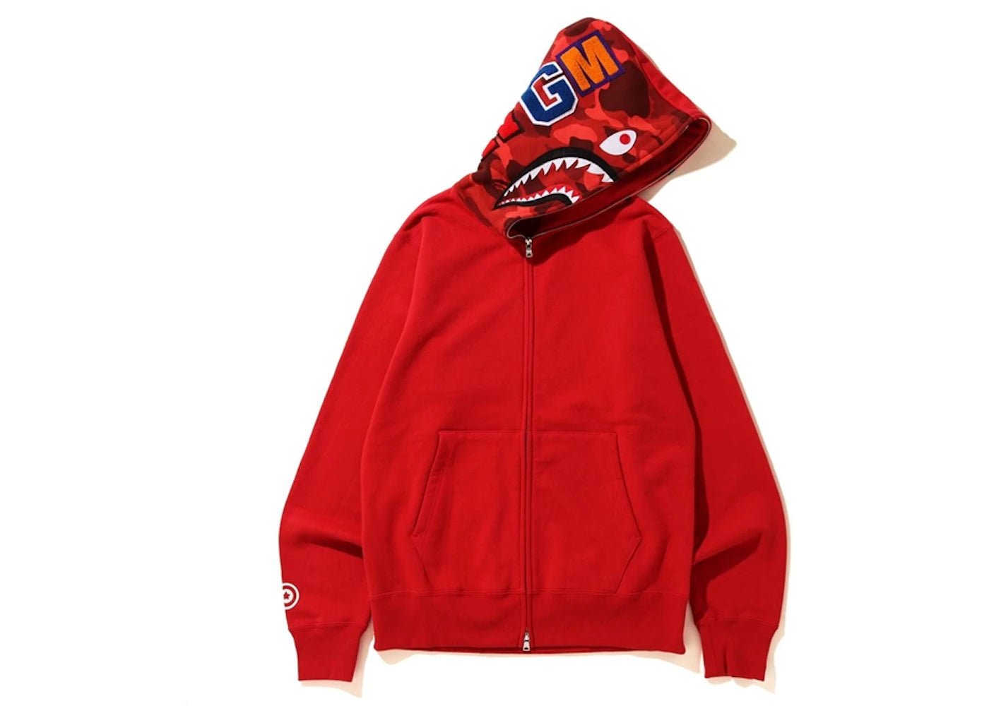 BAPE Shark Full Zip Hoodie Red/Red