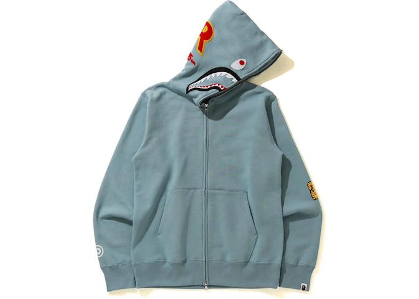 BAPE Shark Full Zip Hoodie (SS21) Gray
