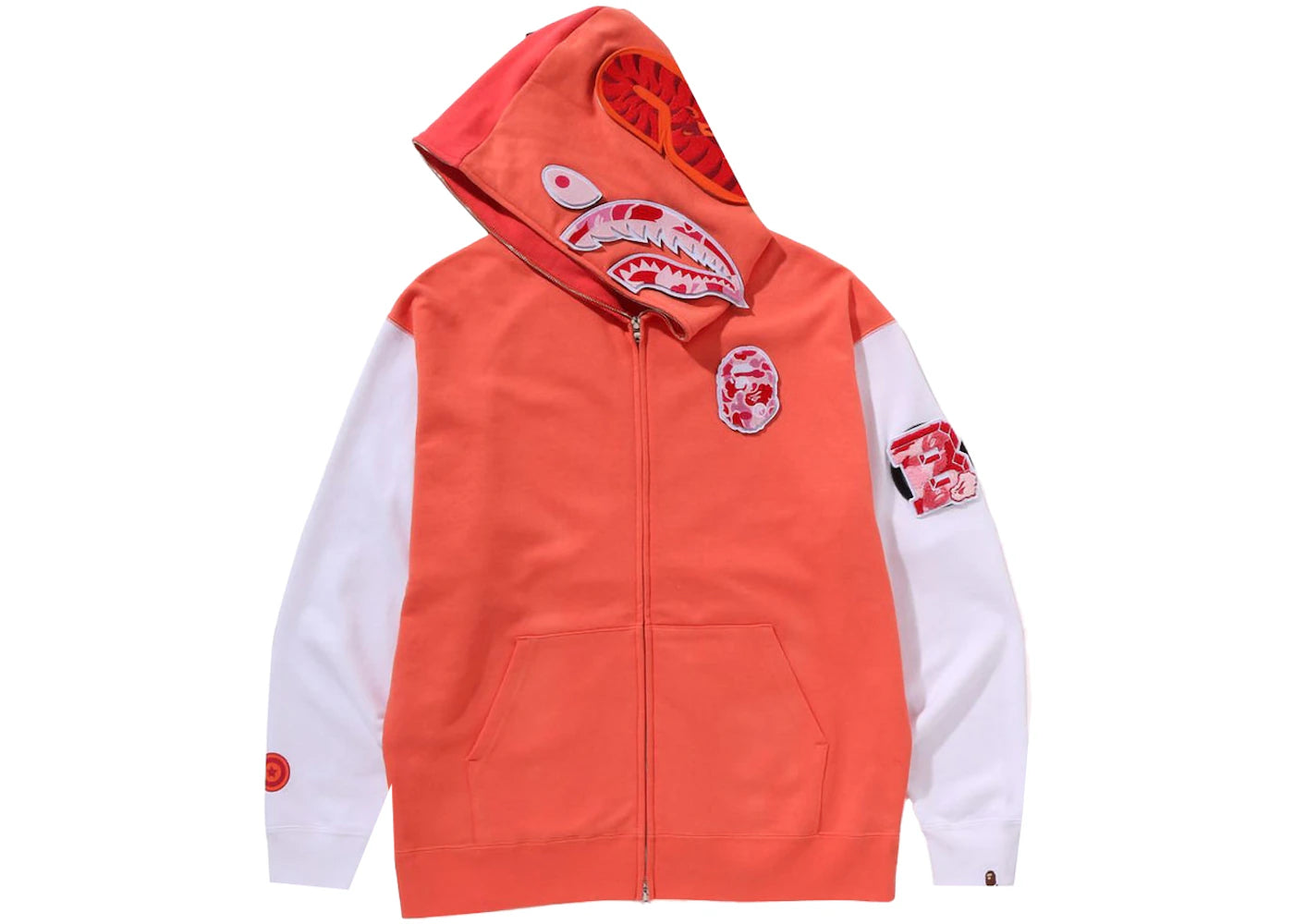 BAPE Shark Full Zip Korea Hoodie Orange
