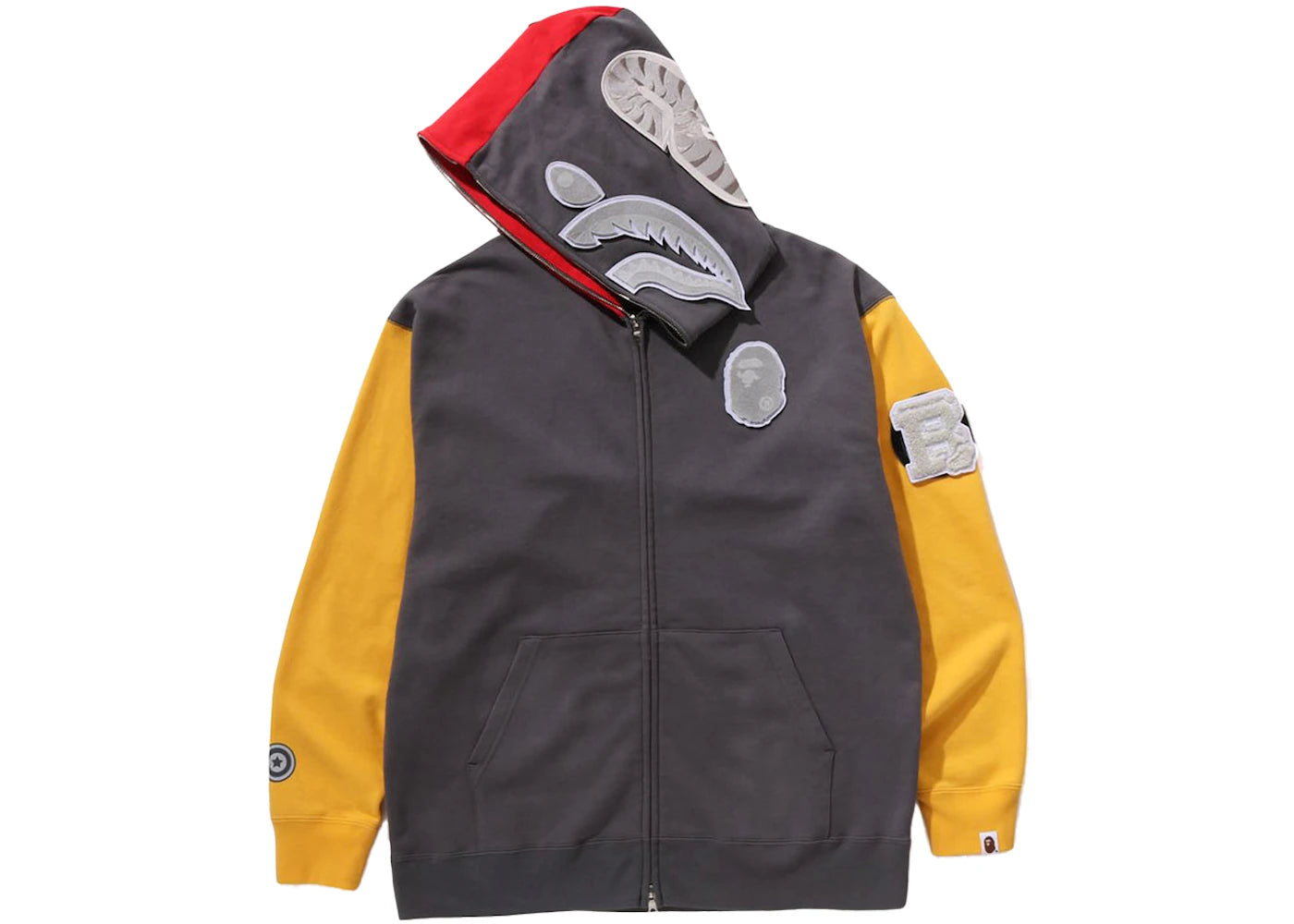 BAPE Shark Full Zip Malaysia Hoodie Grey