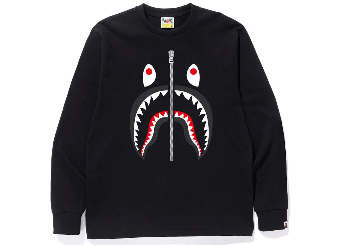 BAPE Shark L/S Tee (SS23) Black