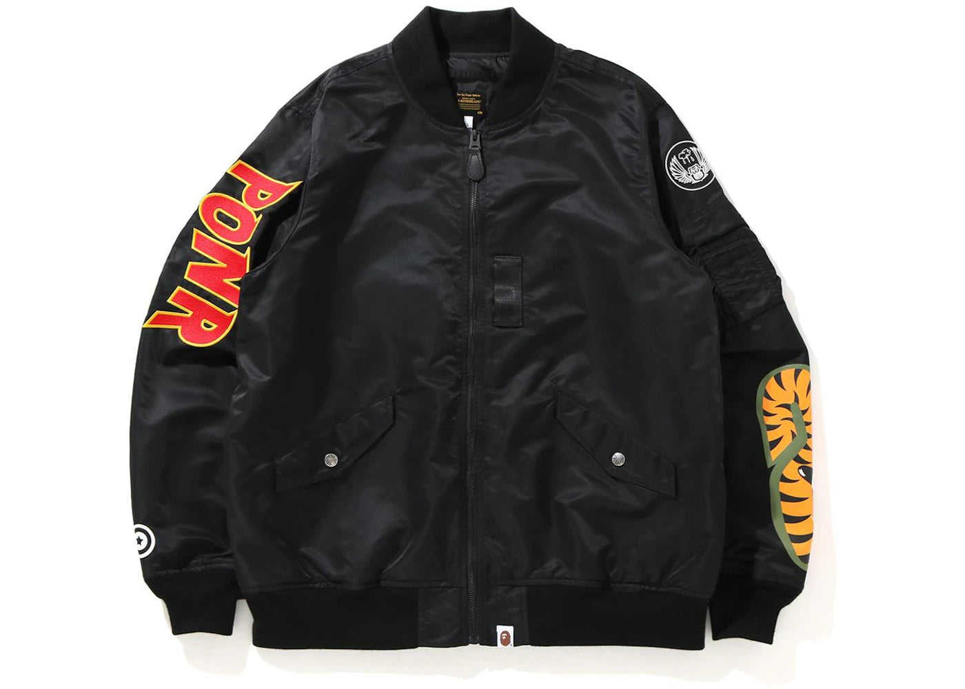 BAPE Shark Loose Fit MA-1 Jacket Black