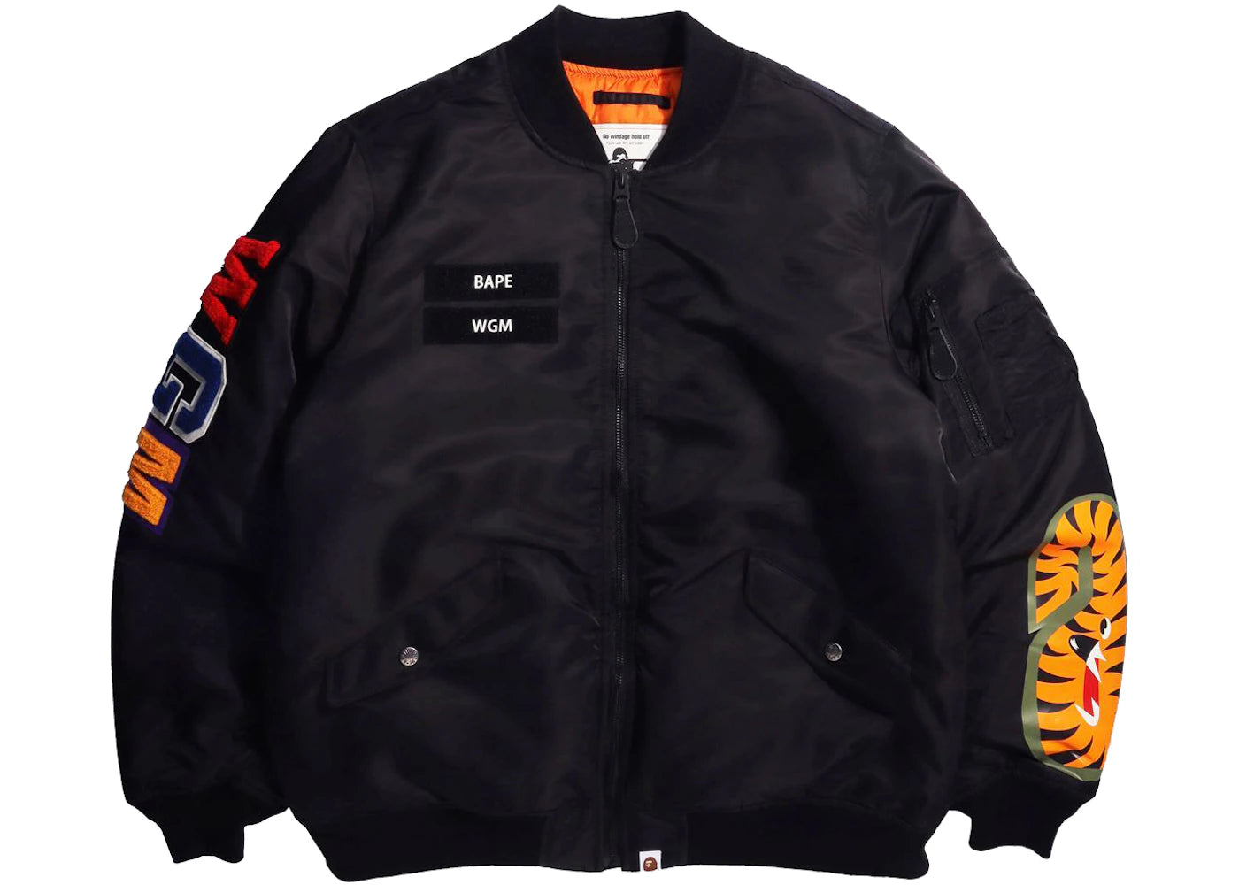 BAPE Shark Loose Fit MA-1 Jacket (FW21) Black