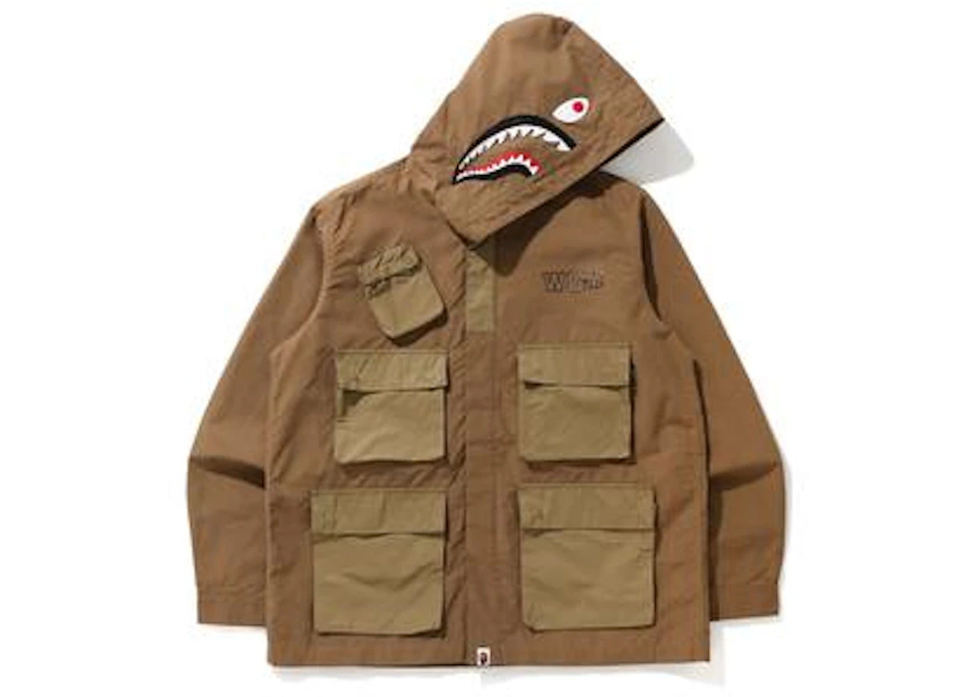 BAPE Shark Multi Pocket Wide Jacket Beige