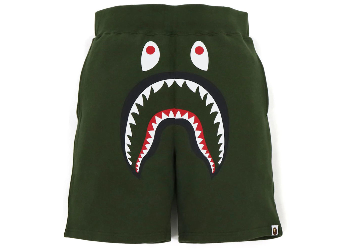 BAPE Shark Sweat Shorts (FW21) Olivedrab