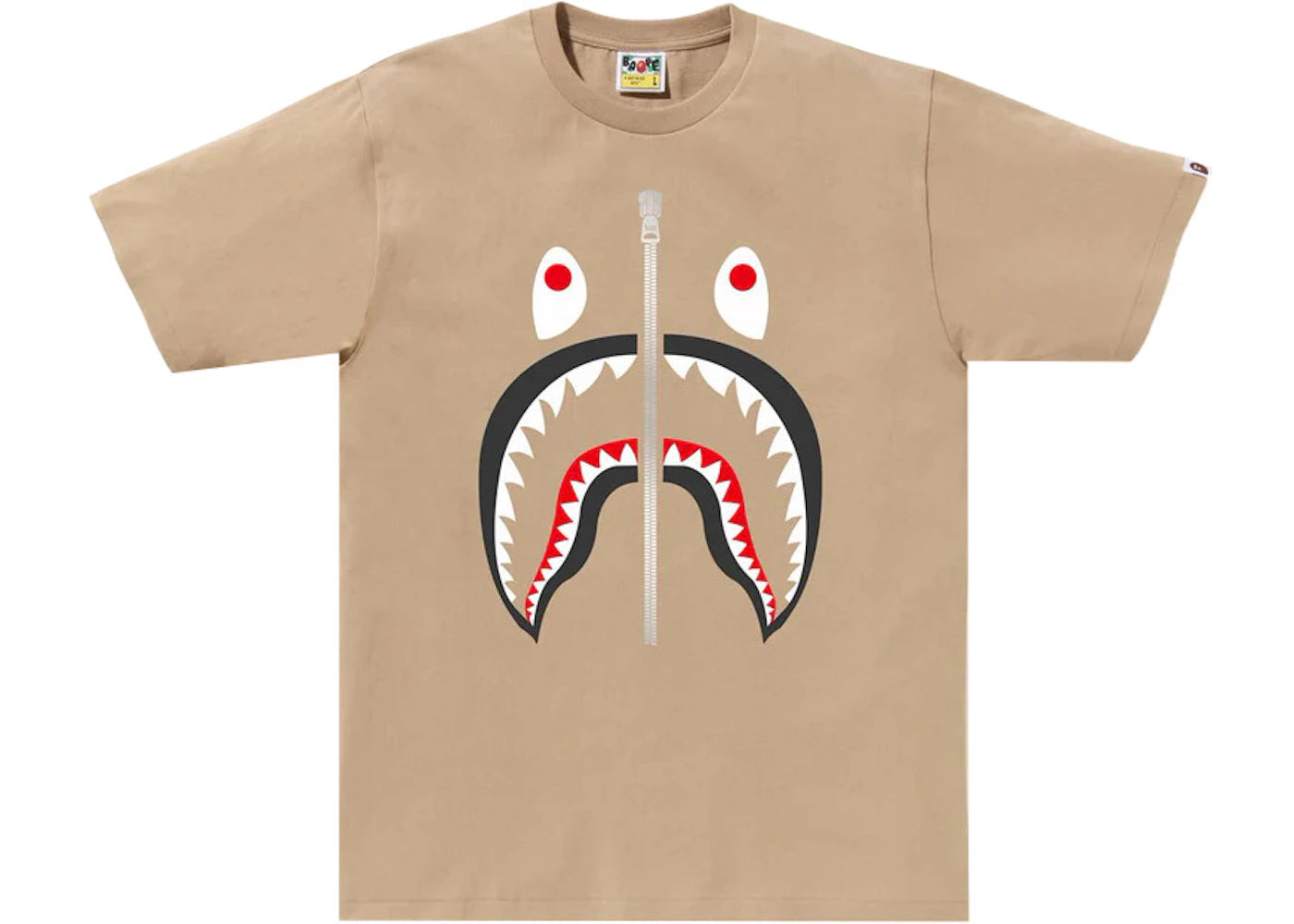 BAPE Shark Tee Beige