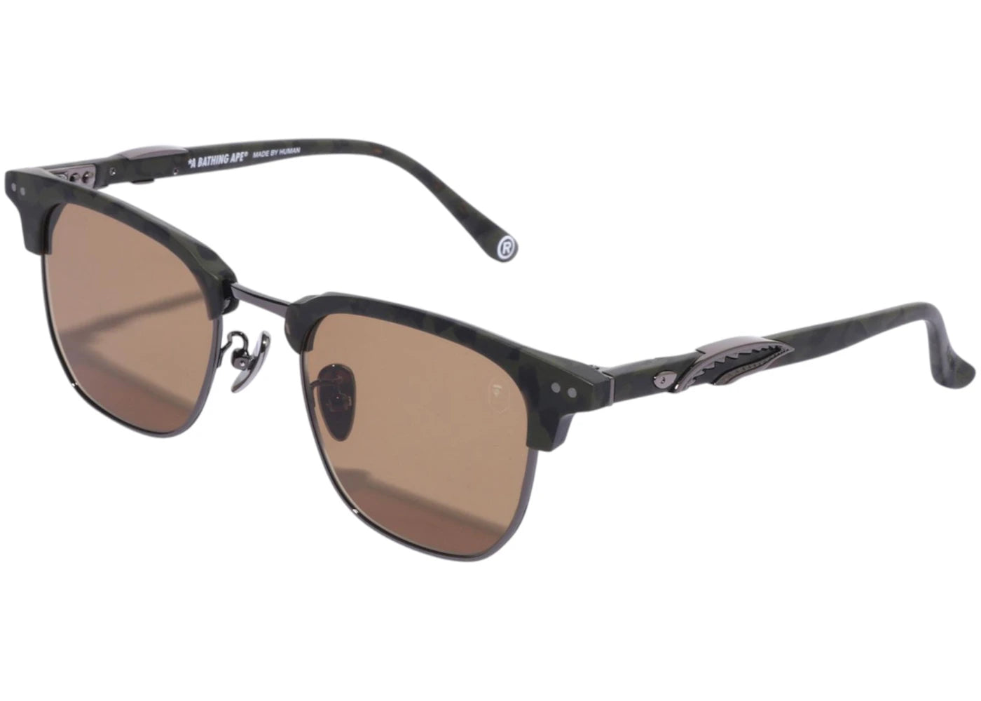 BAPE Shark V Sunglasses Green/Grey