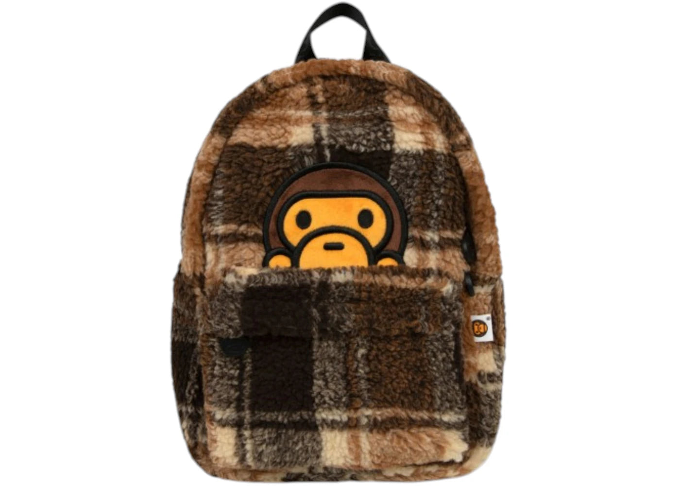 BAPE Sherpa Fur Mini Backpack Beige