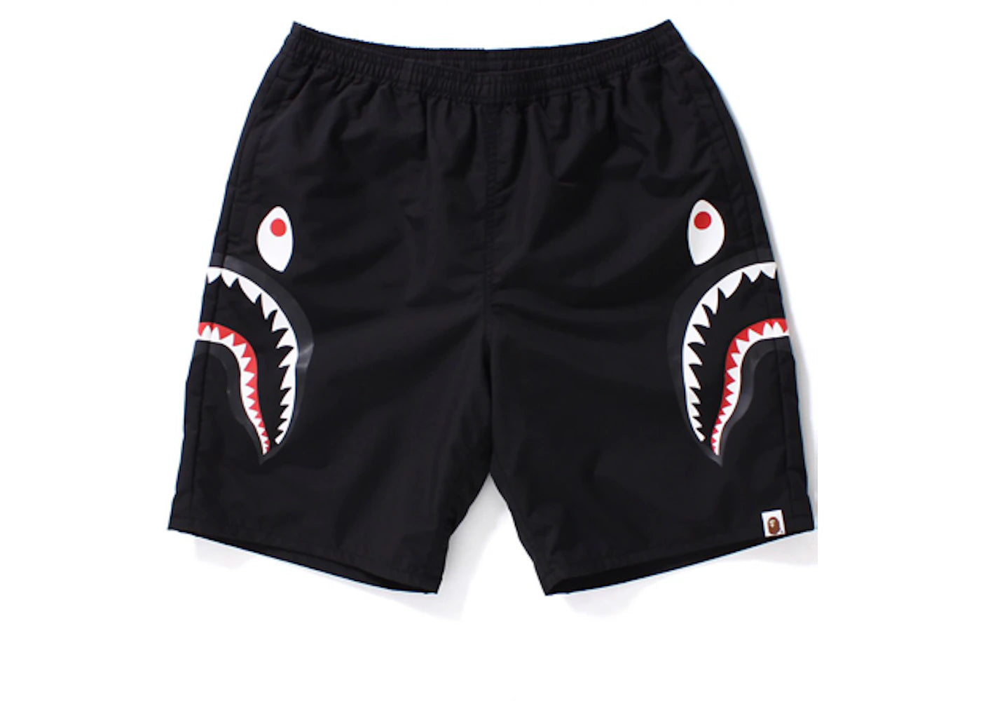 BAPE Side Shark Beach Shorts Black