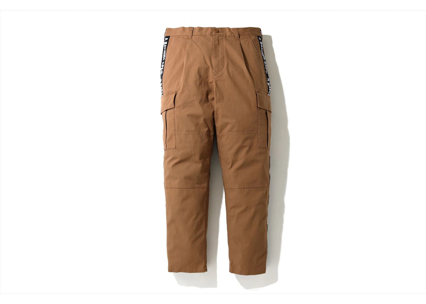BAPE Side Tape Stretch 6 Pocket Pants Beige