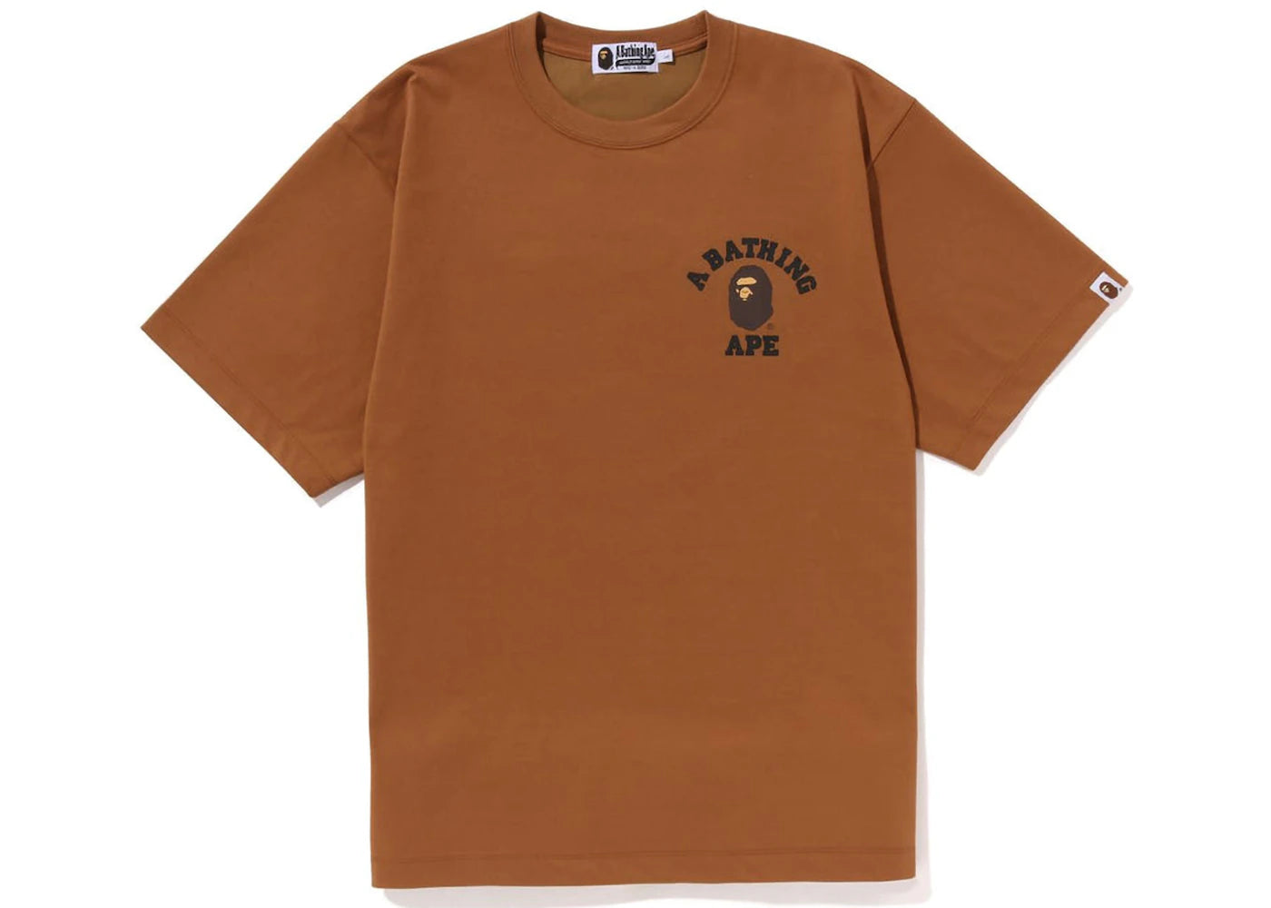 BAPE Smooth College Relaxed Fit Tee Orange