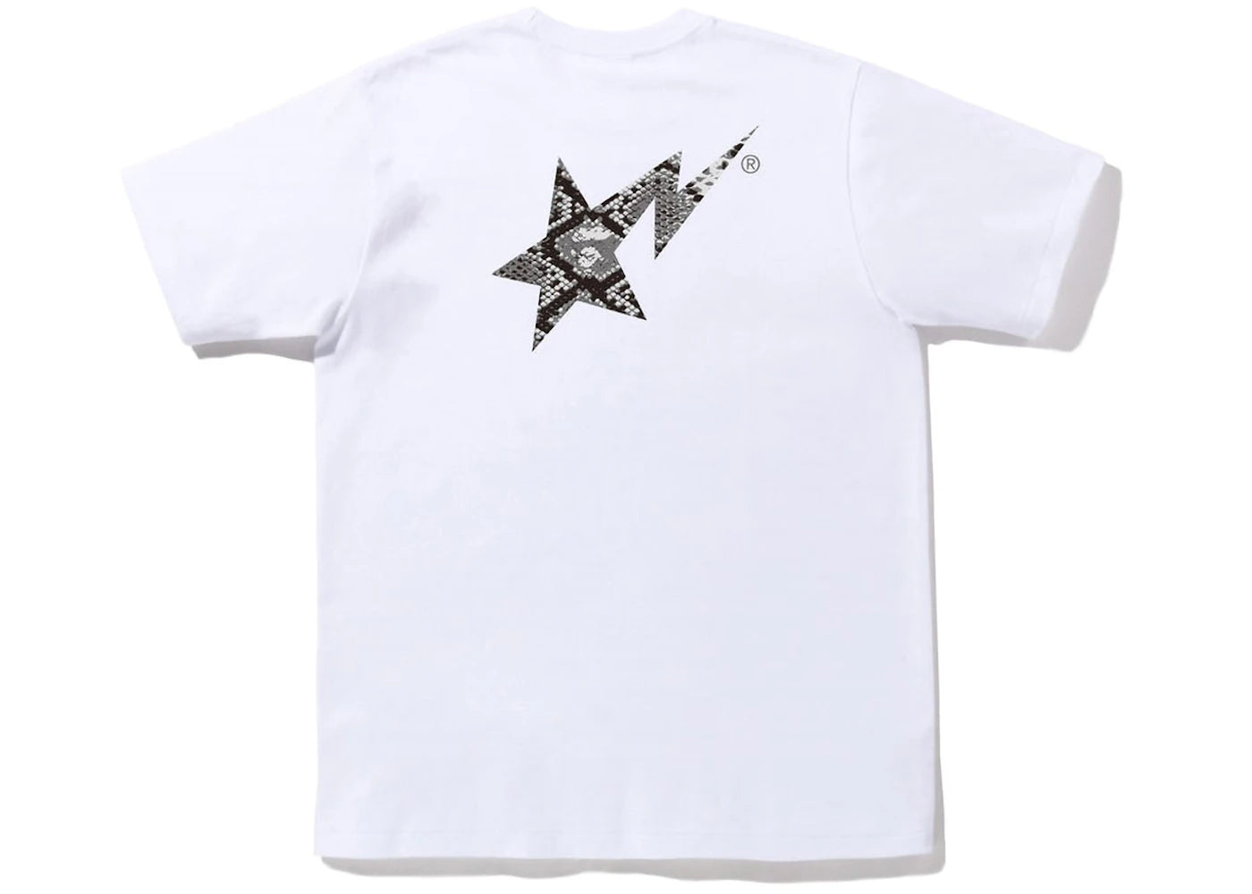 BAPE Snake Bape Sta Logo Tee White Grey