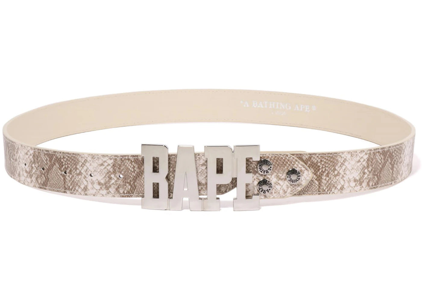 BAPE Snake Belt Beige