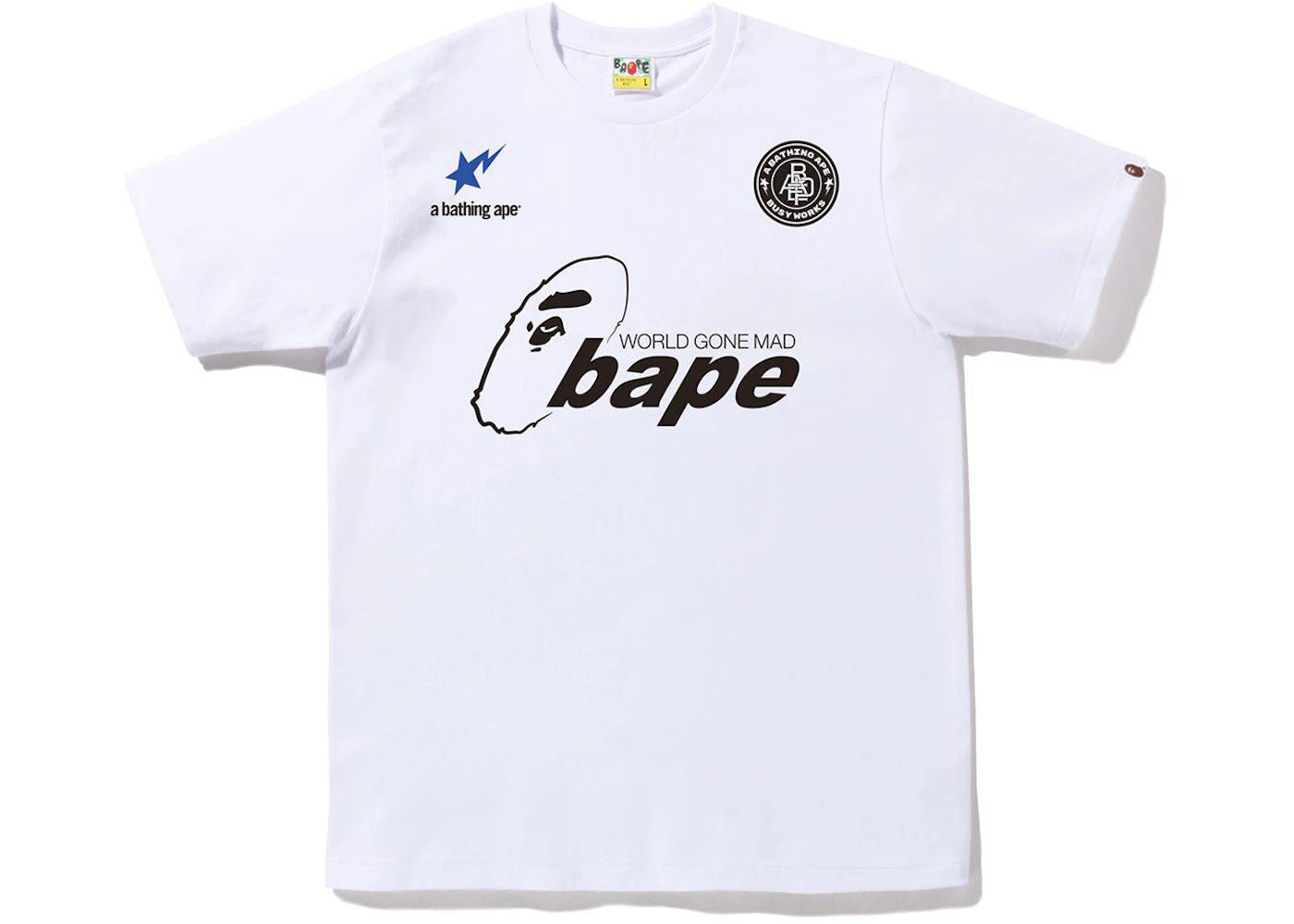 BAPE Soccer #1 Tee White