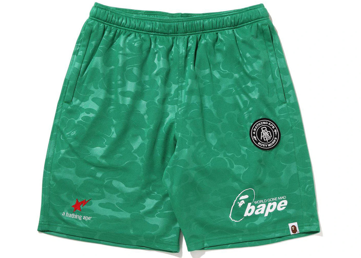 BAPE Soccer Game Shorts Green