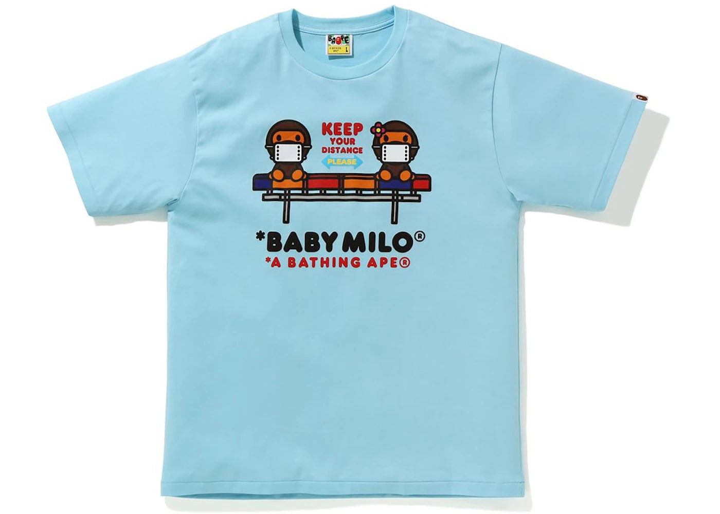 BAPE Social Distance Baby Milo #2 Tee Sax