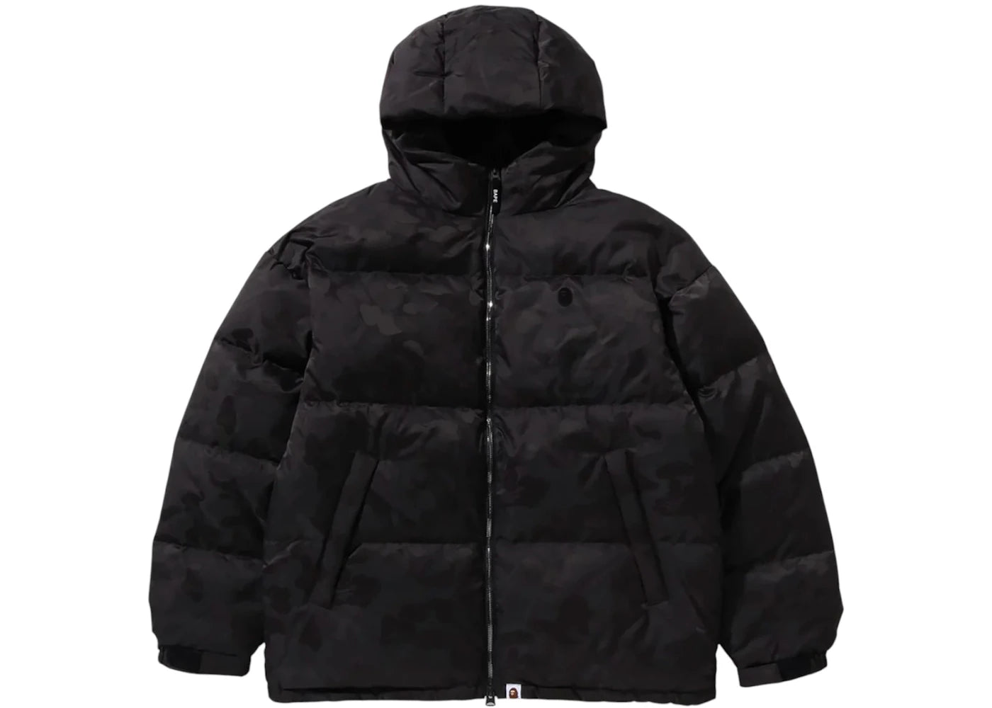 BAPE Solid Camo Jacquard Down Jacket Black